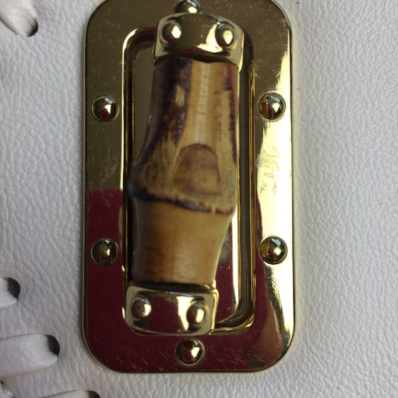 White Apt 9 Envelope Bag Purse with Chain Versatile Hand Bag Cross Vintage - Picture 6 of 8